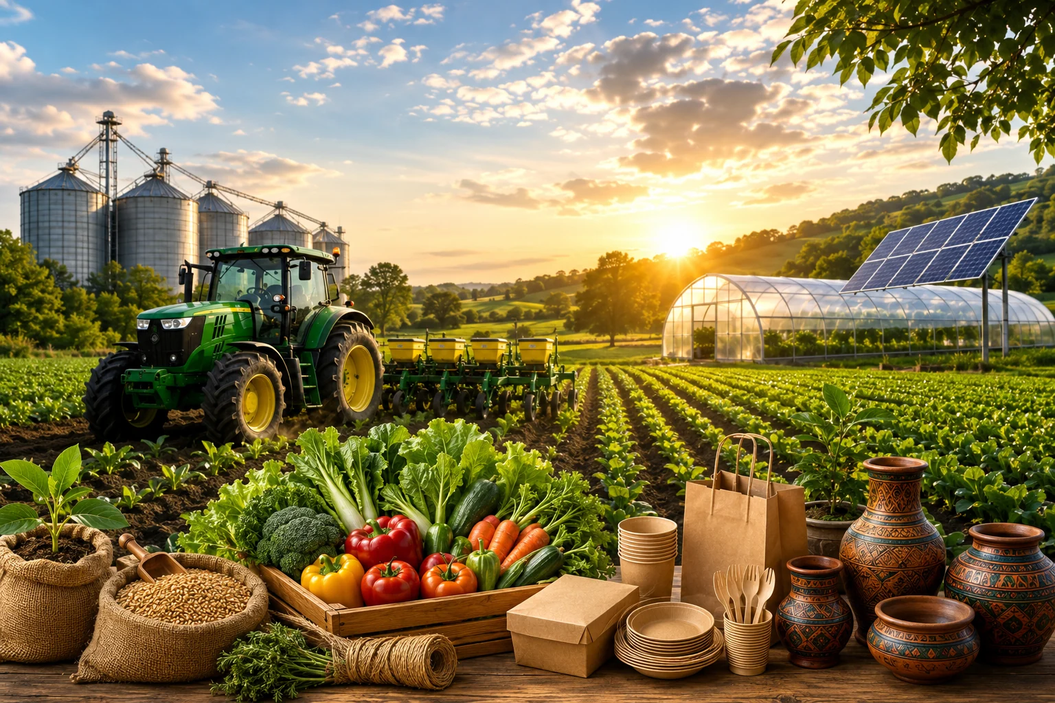 Indian agri solutions with farming, packaging, and rural products